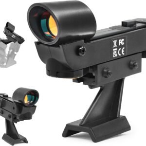 Astromania Red Dot Finder Scope StarPointer Finderscope for Astronomical Telescopes Reflex Viewfinder, Finder Sight Telescope Accessories with Slide-in Bracket Compatible for Universal Dovetail Base