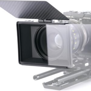 Tilta Mini Matte Box | 15mm Rod Adapter & 4 Lens Adapters | Lightweight | Filter Support | Top Flag | Dual Cold Shoe Mount | Designed for Mirrorless, DSLR | MB-T15