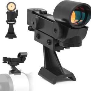 Astromania StarPointer Finderscope for Astronomical Telescopes Reflex Viewfinder, Red Dot Finder Scope Sight Telescope Accessories with Slide-in Bracket Compatible for Universal Dovetail Mounting Base